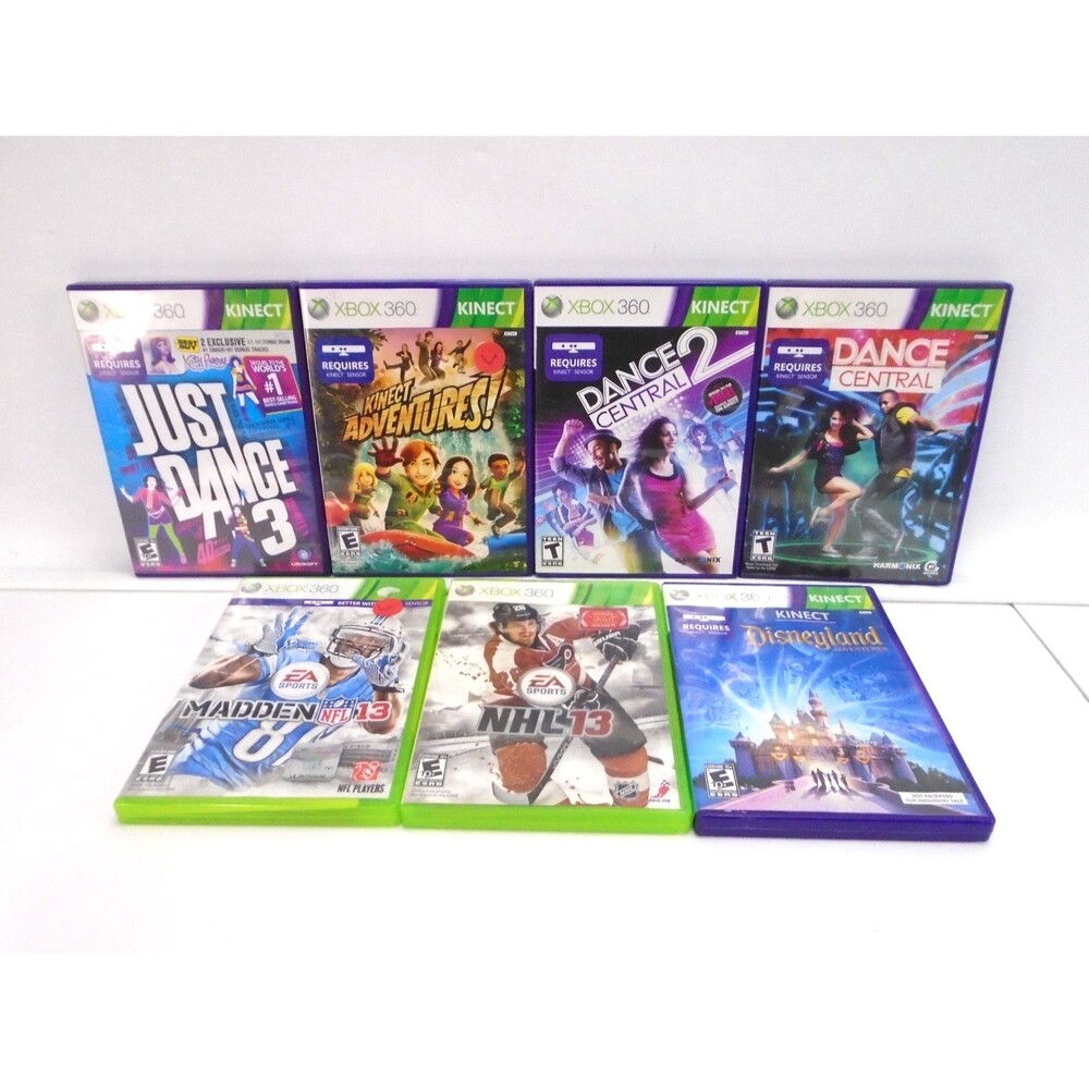 Xbox 360 Game Lot NHL Madden Just Dance + More Classic Games